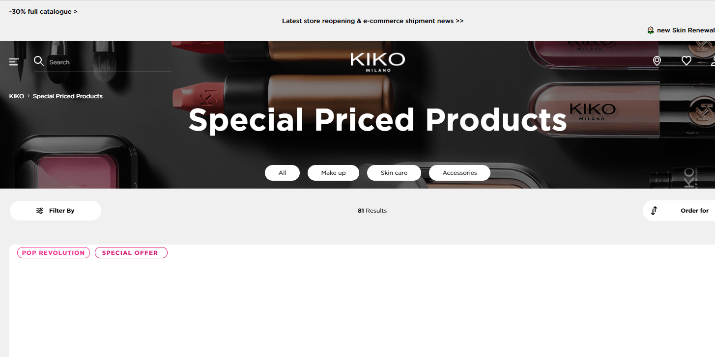 Kiko折扣代碼2024-kiko美國官網現有全場額外7折促銷折扣區也參加